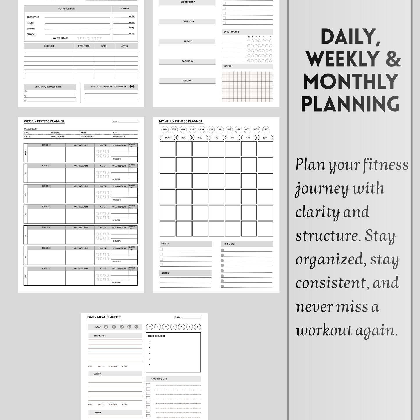 The Ultimate Fitness Planner